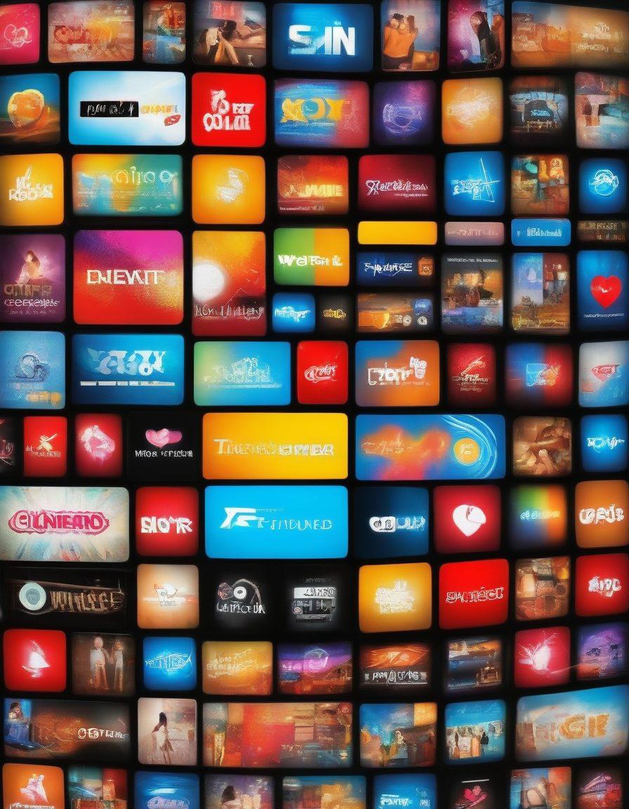 A visually enticing collage representing various free adult entertainment sites, featuring vibrant icons of website logos, playful silhouettes of enjoying couples, and layered textures resembling screens and devices. The backdrop showcases a colorful abstract representation of pleasure and exploration, with soft lighting creating an inviting ambiance. super-realistic. vibrant colors. 3D.